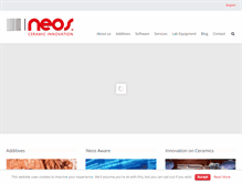 Tablet Screenshot of neos-ceramics.com